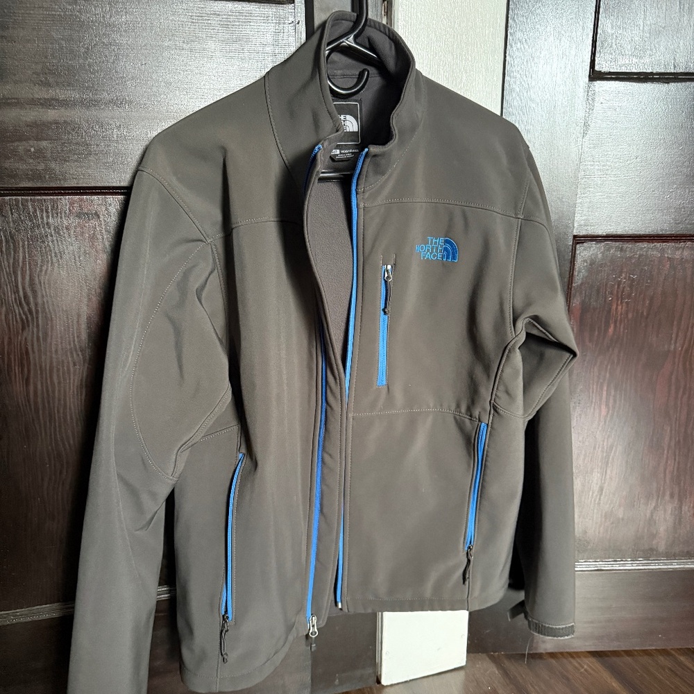NORTH FACE Apex Bionic Jacket - Grey/Blue - Size Small